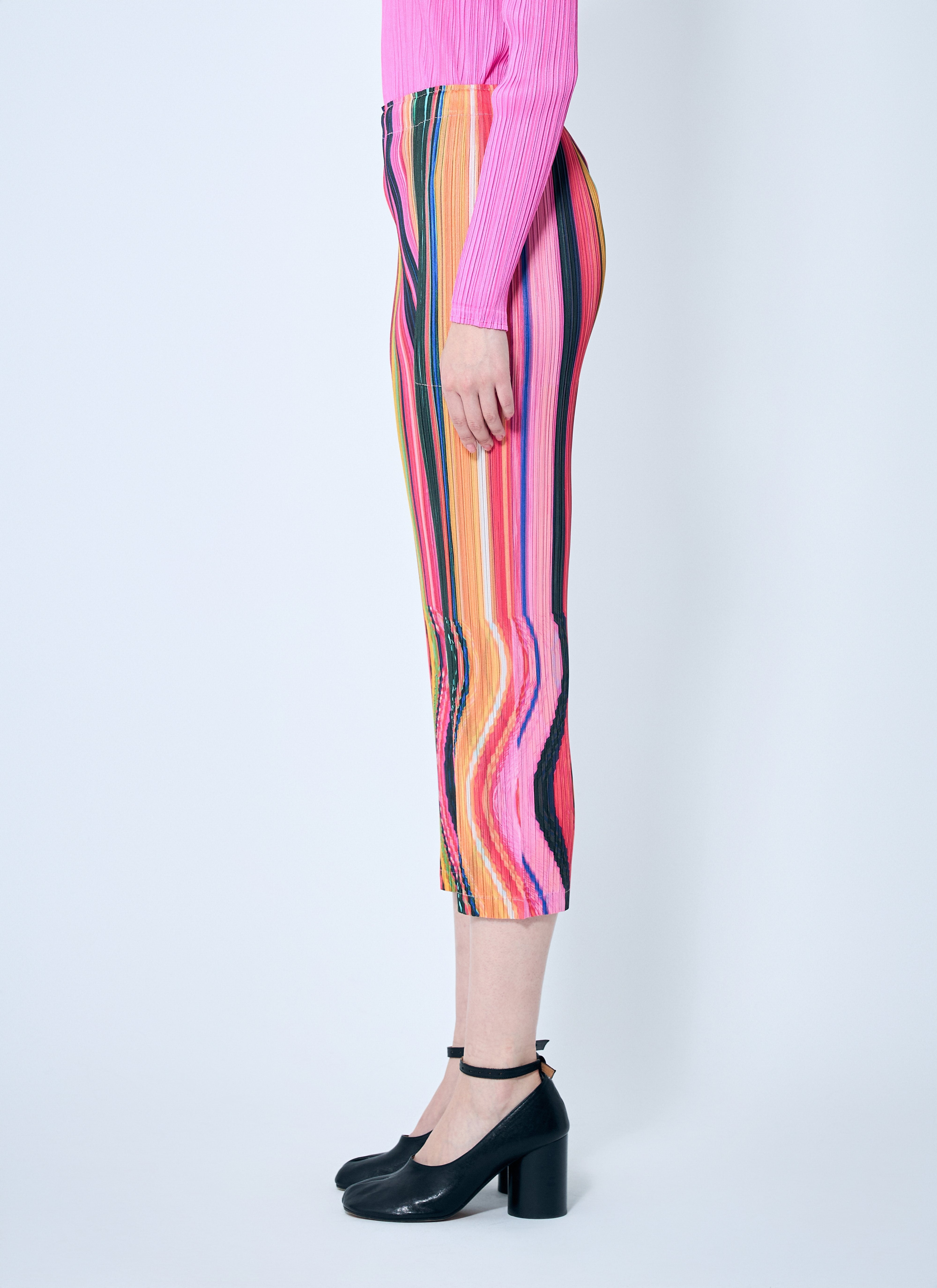 Pleats Please Issey Miyake Women Warp Pleated Pants - 3