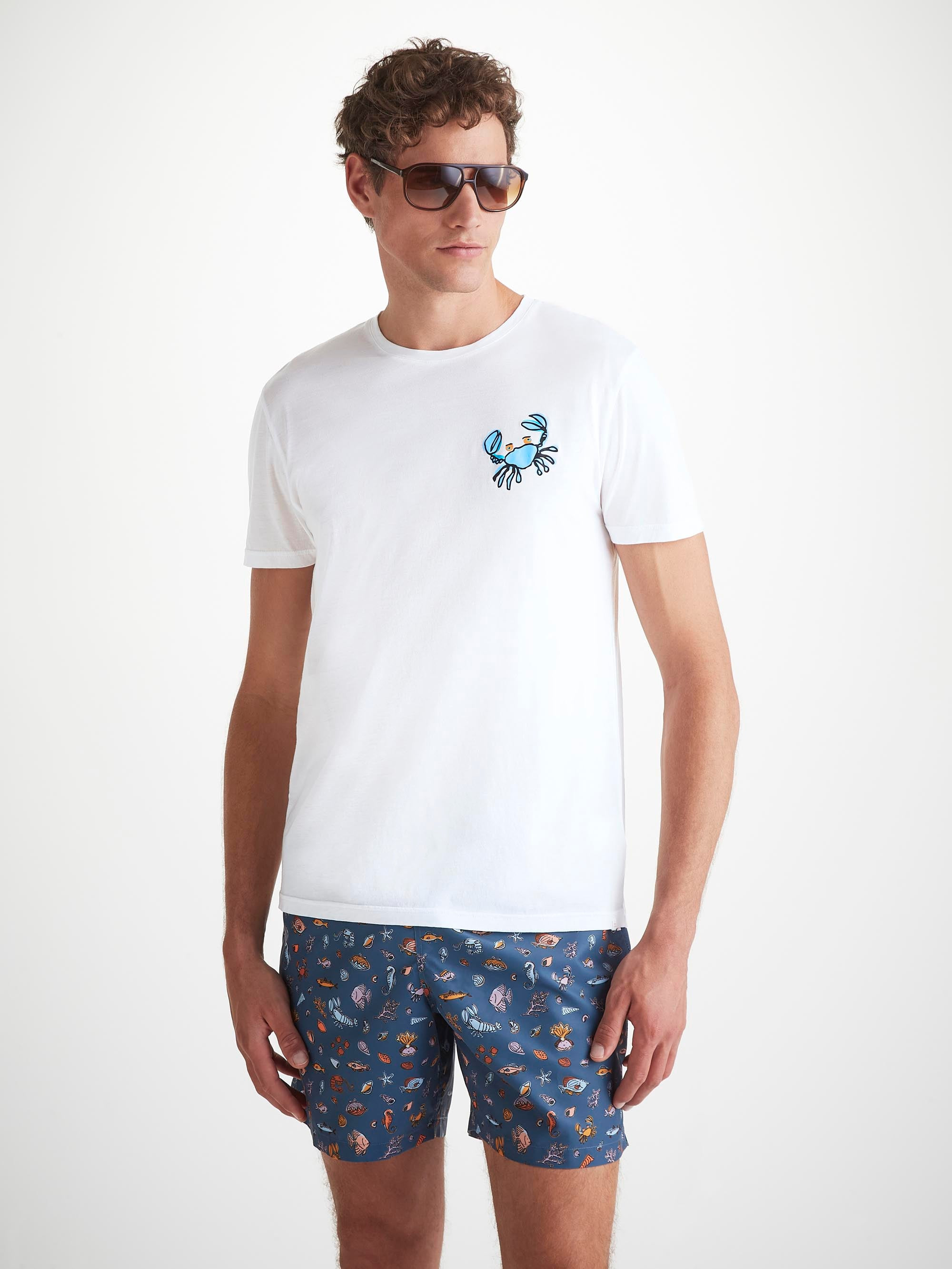 Men's T-Shirt Ripley 23 Pima Cotton White - 5