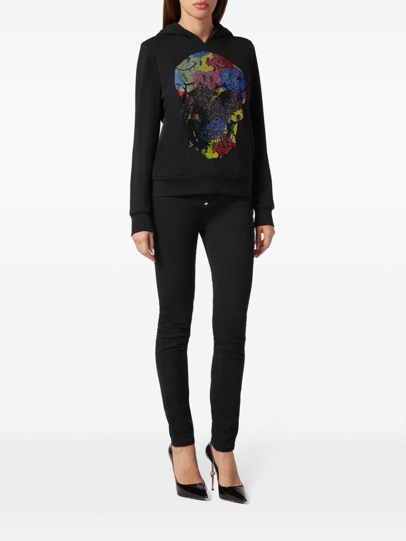 PHILIPP PLEIN Smile rhinestone-embellished hoodie outlook