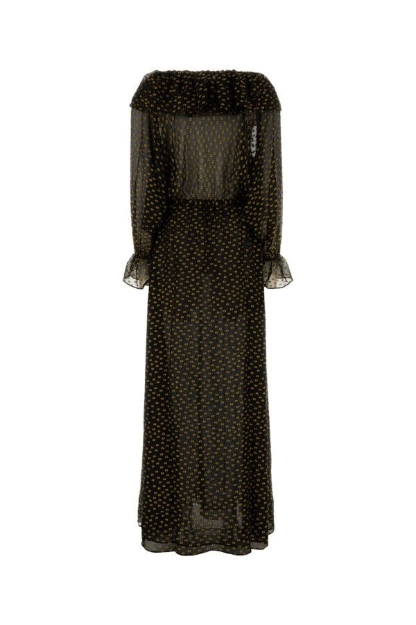 BODE Bode Women Embroidered Silk Blend Stadium Dress