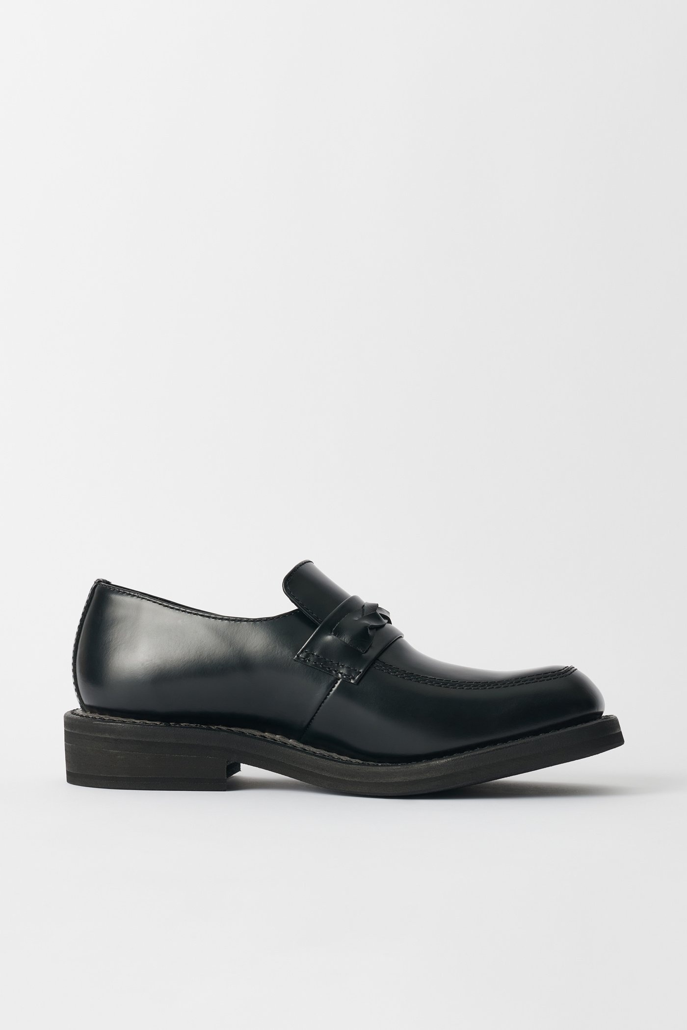 Nakano Shoe Glazed Black Leather - 4