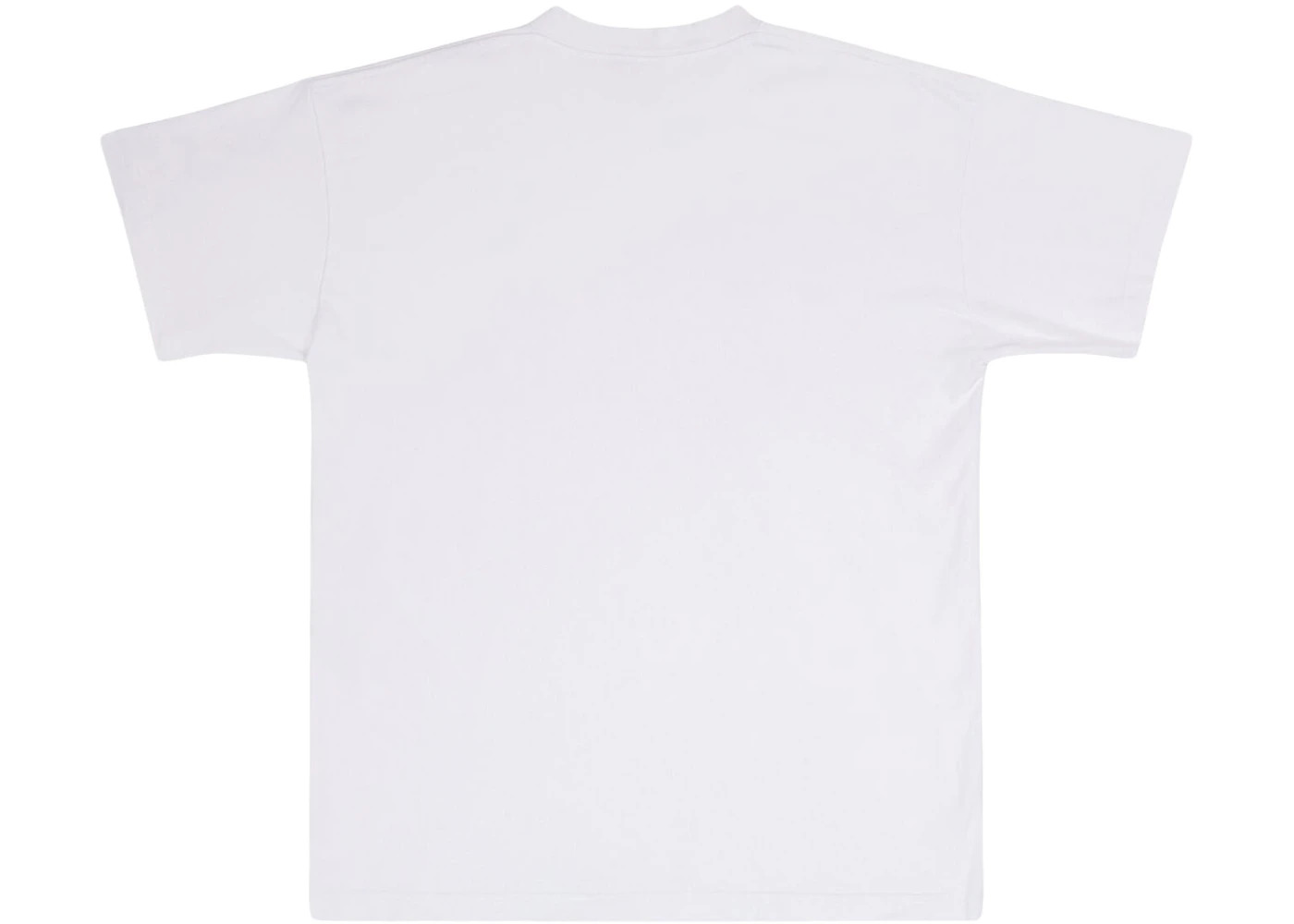 Balenciaga Women's Slime Medium Fit Vintage T-Shirt White/Pink - 2