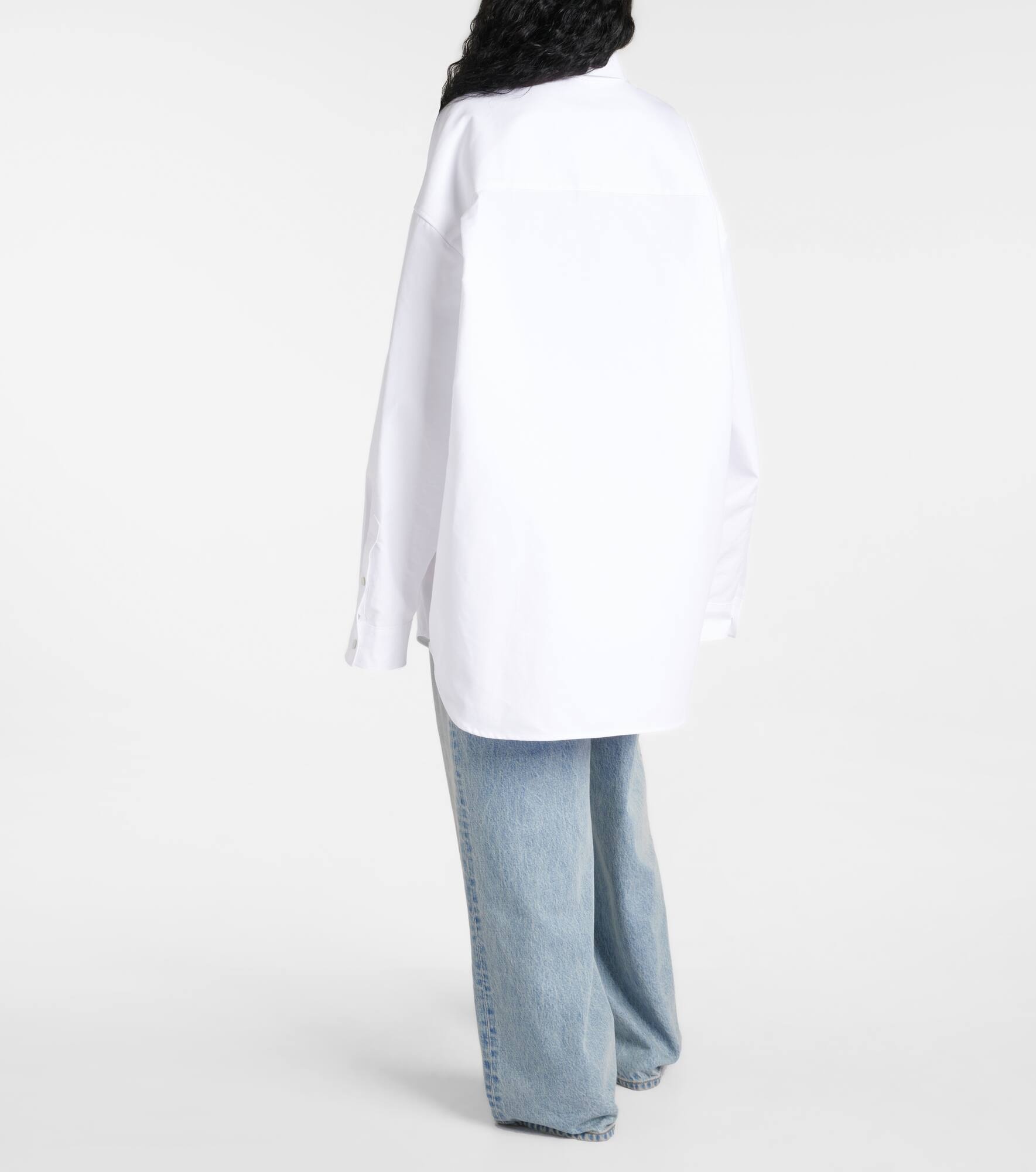 Outerwear oversized cotton poplin shirt - 3