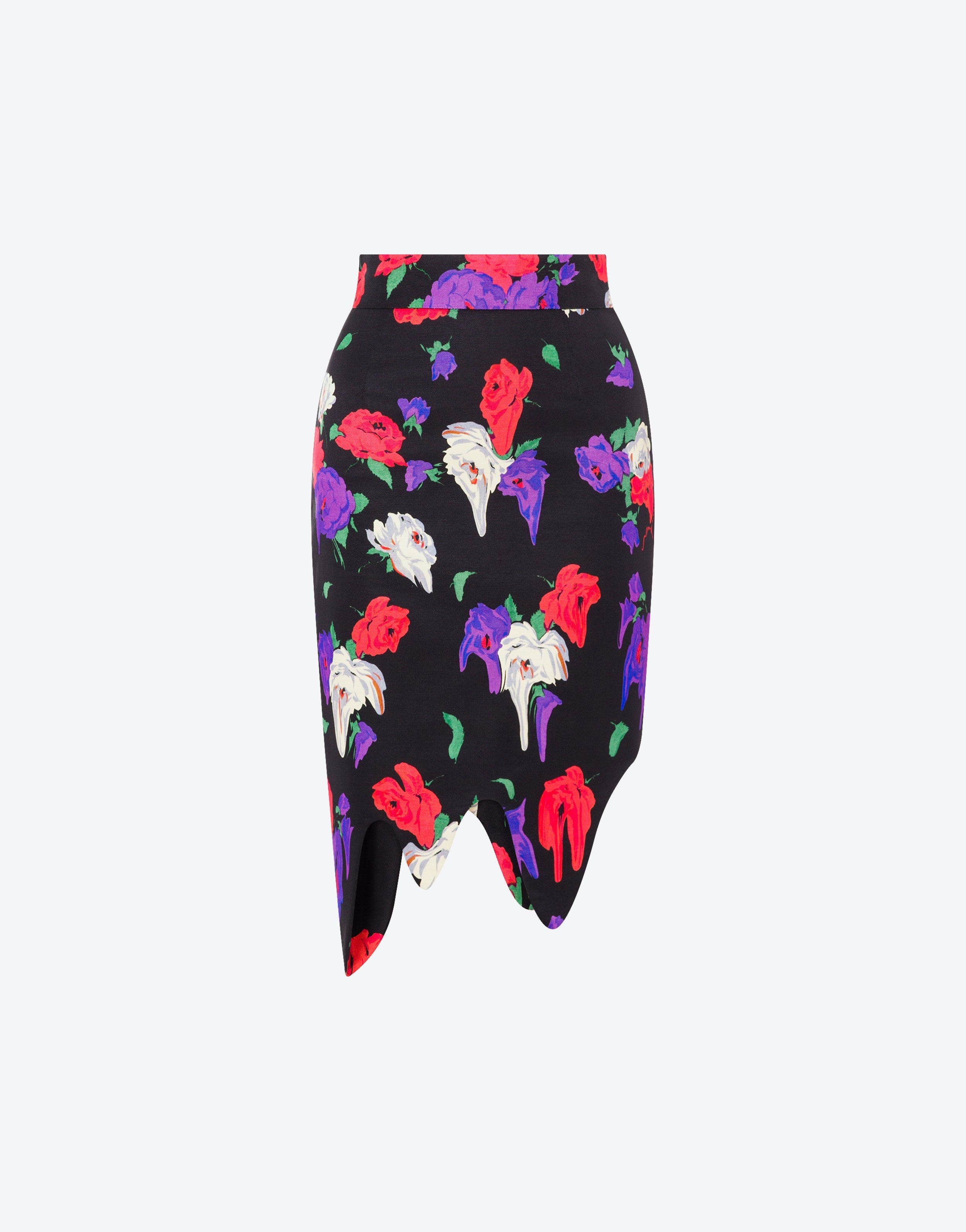 ALLOVER MORPHED FLOWERS SKIRT - 1