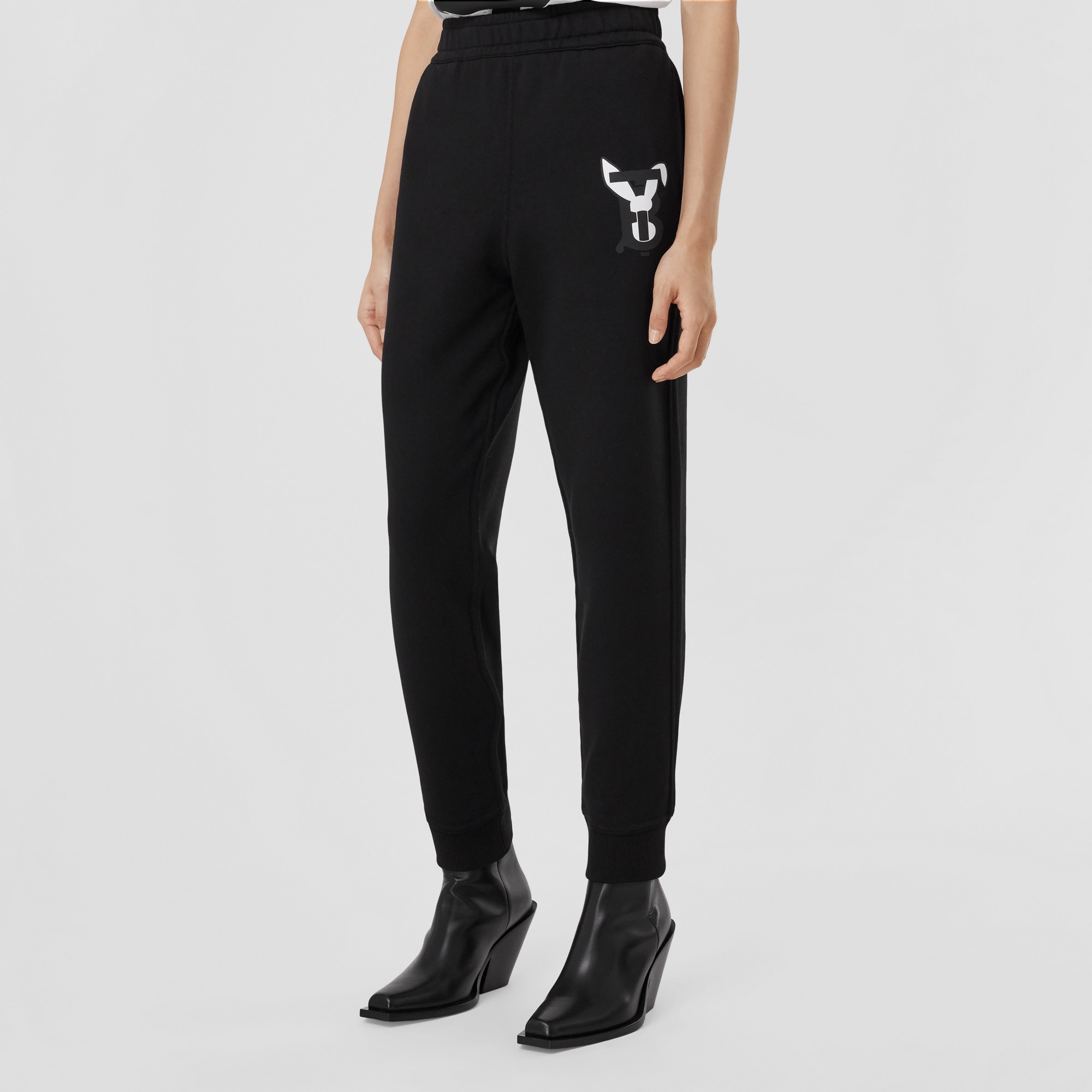 Rabbit Print Cotton Jogging Pants - 5