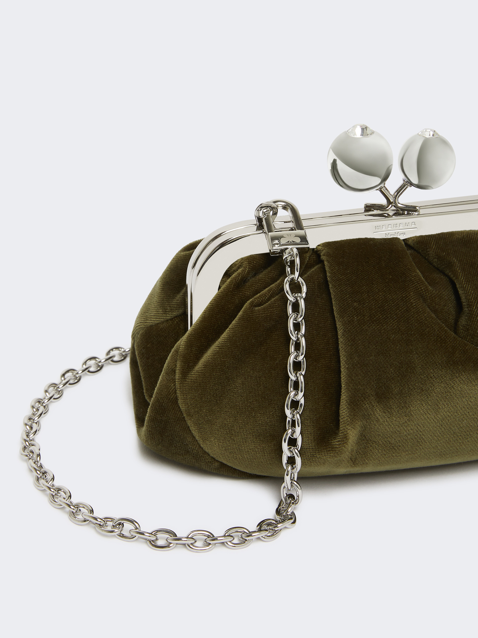 VALANCE Small cotton velvet Pasticcino Bag - 4
