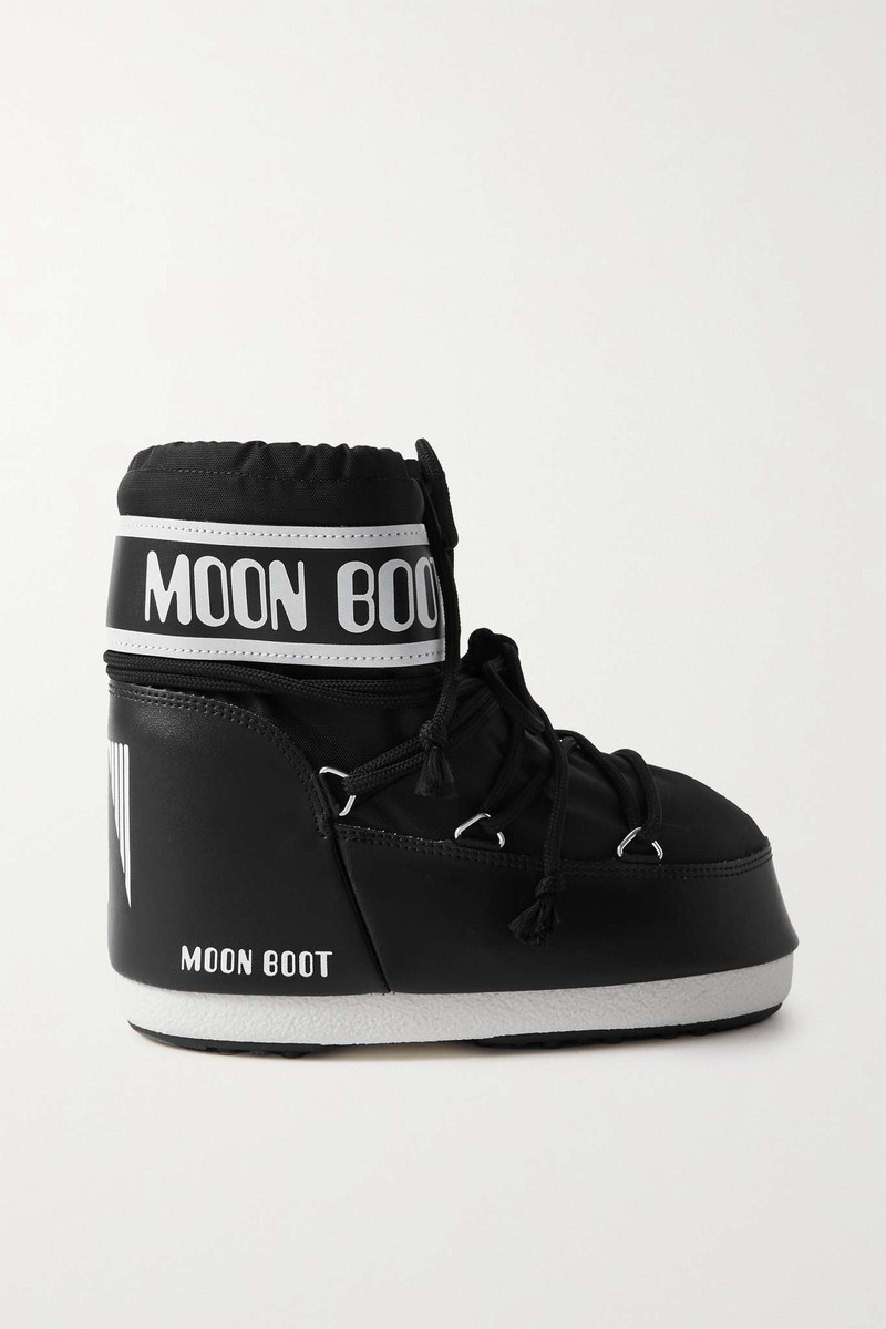Icon Low shell and faux leather snow boots Black - 1