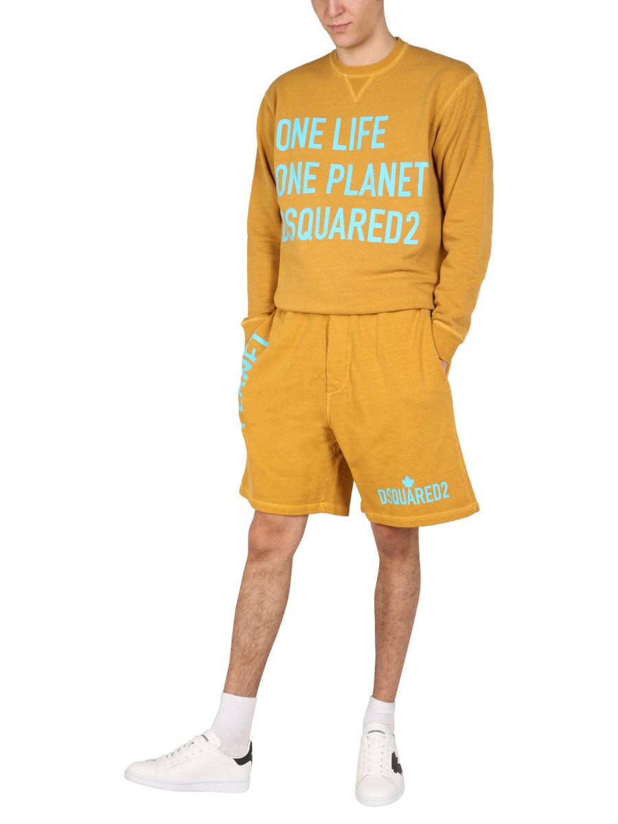 Dsquared Men "One Life One Planet" Bermuda Shorts - 2