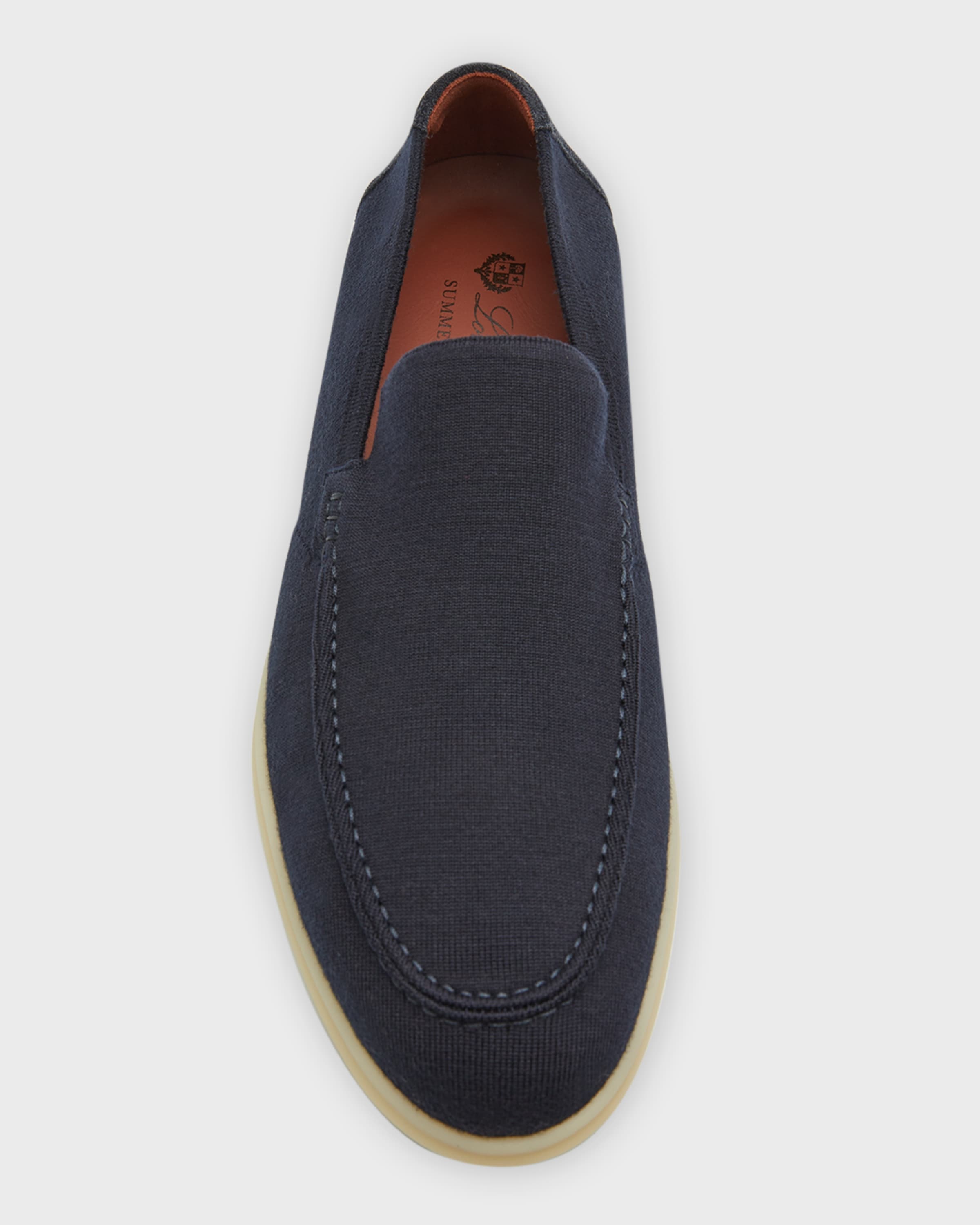 Men's Summer Knitted Walk Wool Loafers - 5
