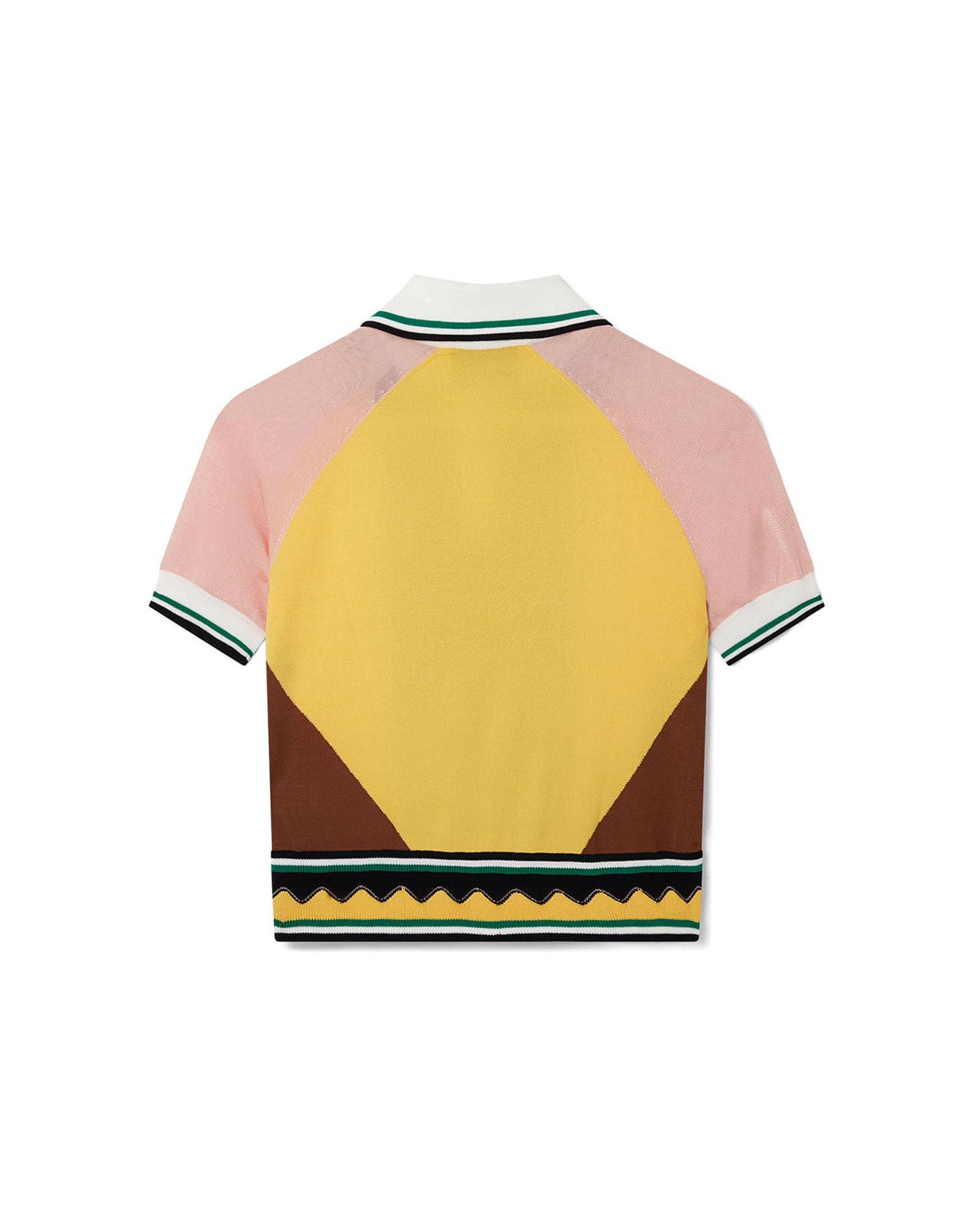 Graphic Panelled Polo - 6