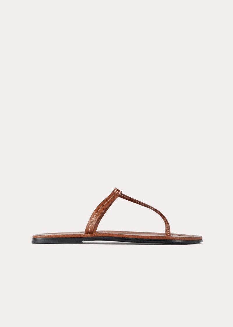 The t-strap sandal tan grain 1