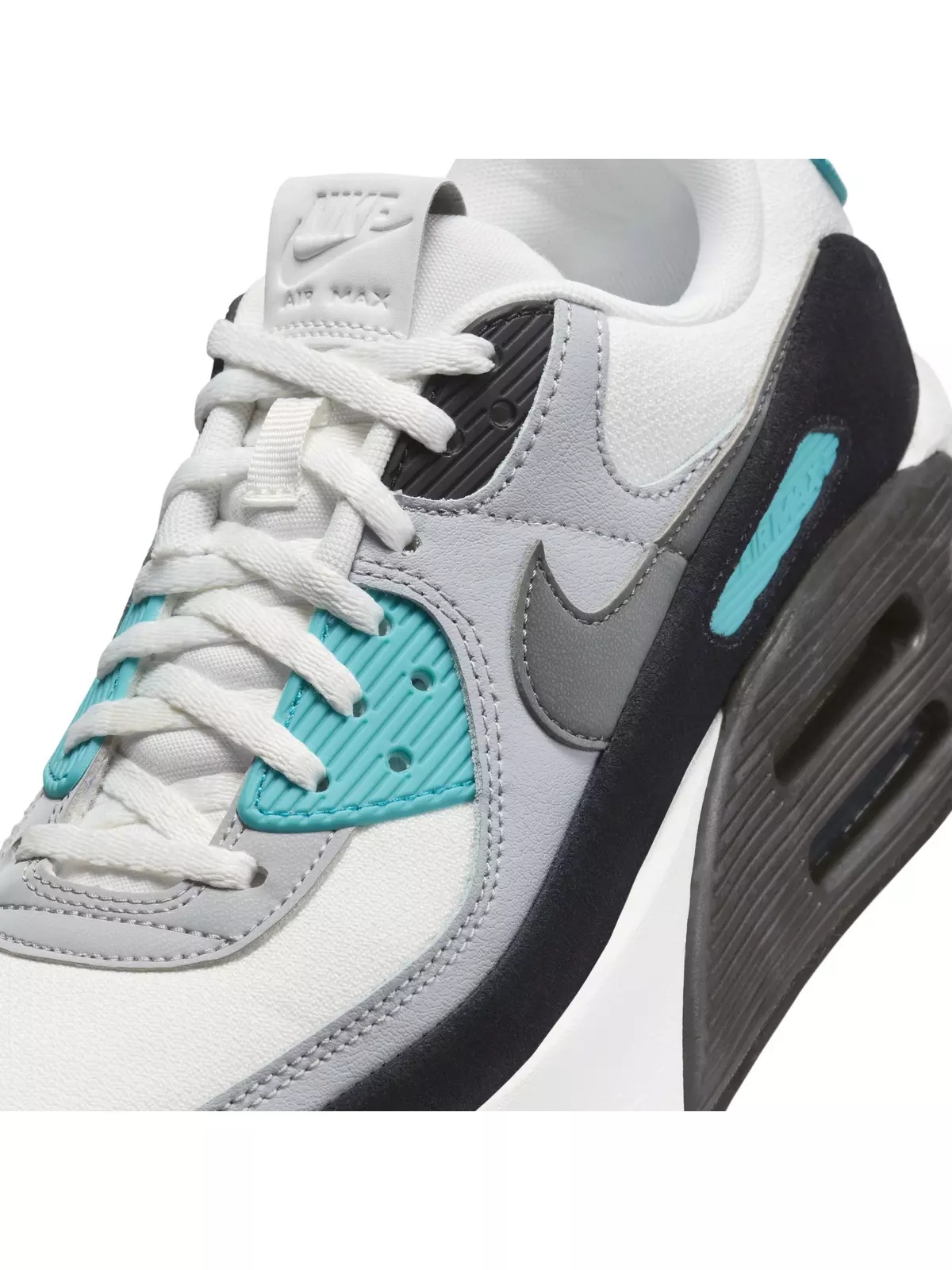 Air Max 90 LV8 "Summit White/Wolf Grey/Black/Smoke Grey" Women's Shoe - 7
