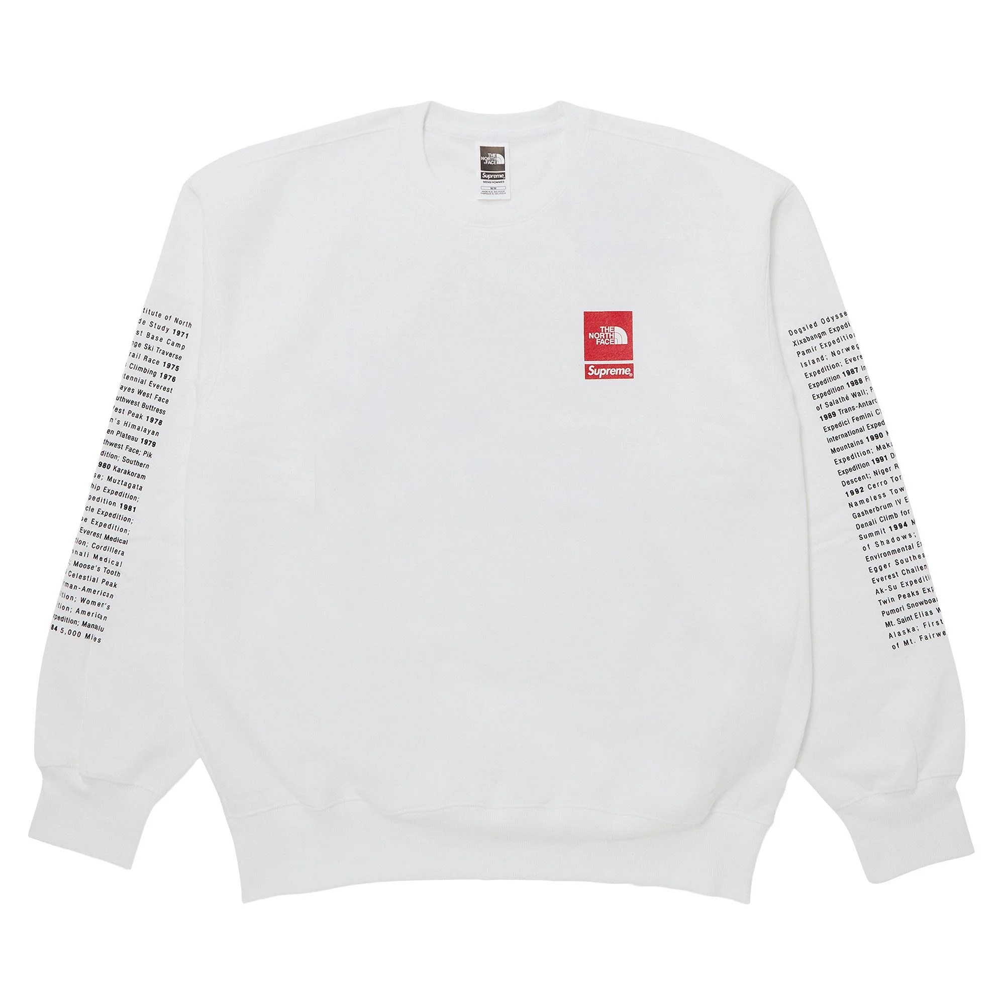 Supreme x The North Face Crewneck 'White' - 1