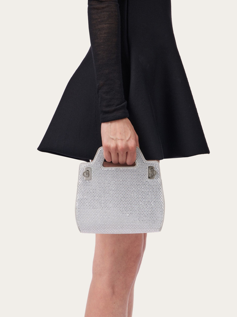 FERRAGAMO Wanda mini bag with crystals outlook