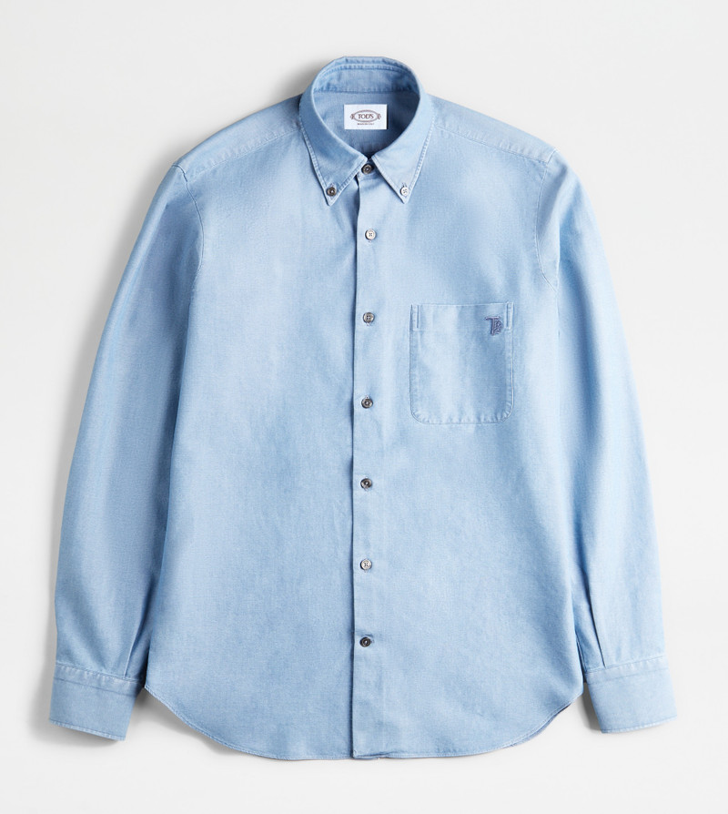 SHIRT IN DENIM - LIGHT BLUE 1