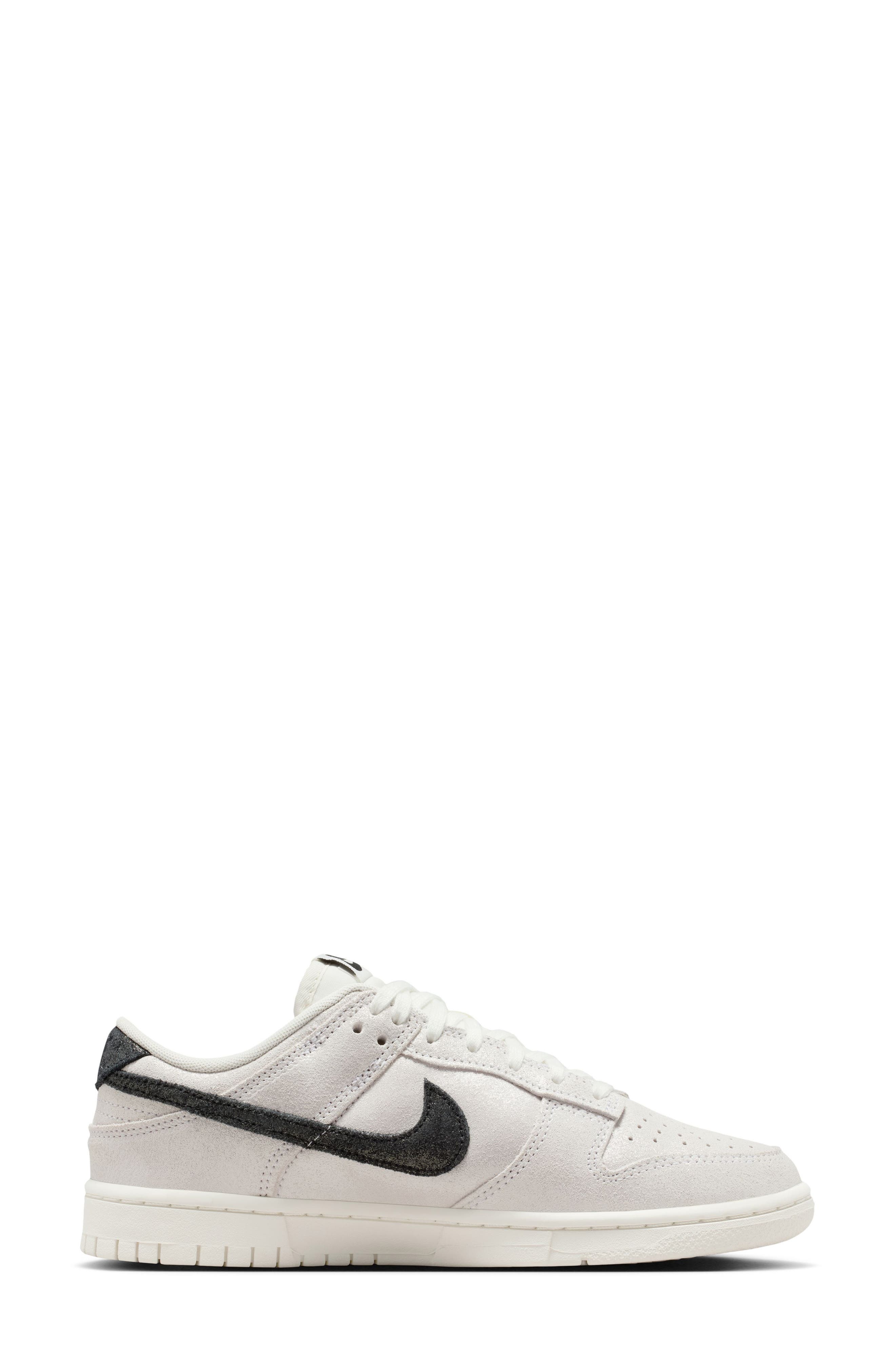 Nike Dunk Low Top Sneaker in White/Black/Red at Nordstrom - 6