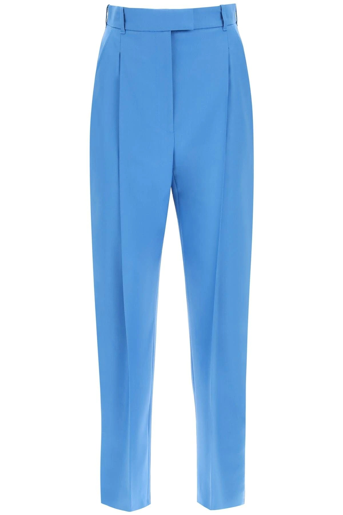 PEG-LEG WOOL TROUSERS - 1