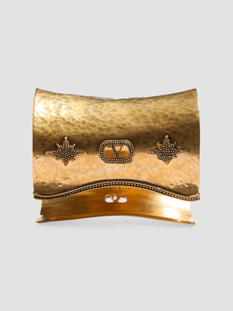 Women's Cuffy Antiqued Metal Bracelet - Antique Brass 5