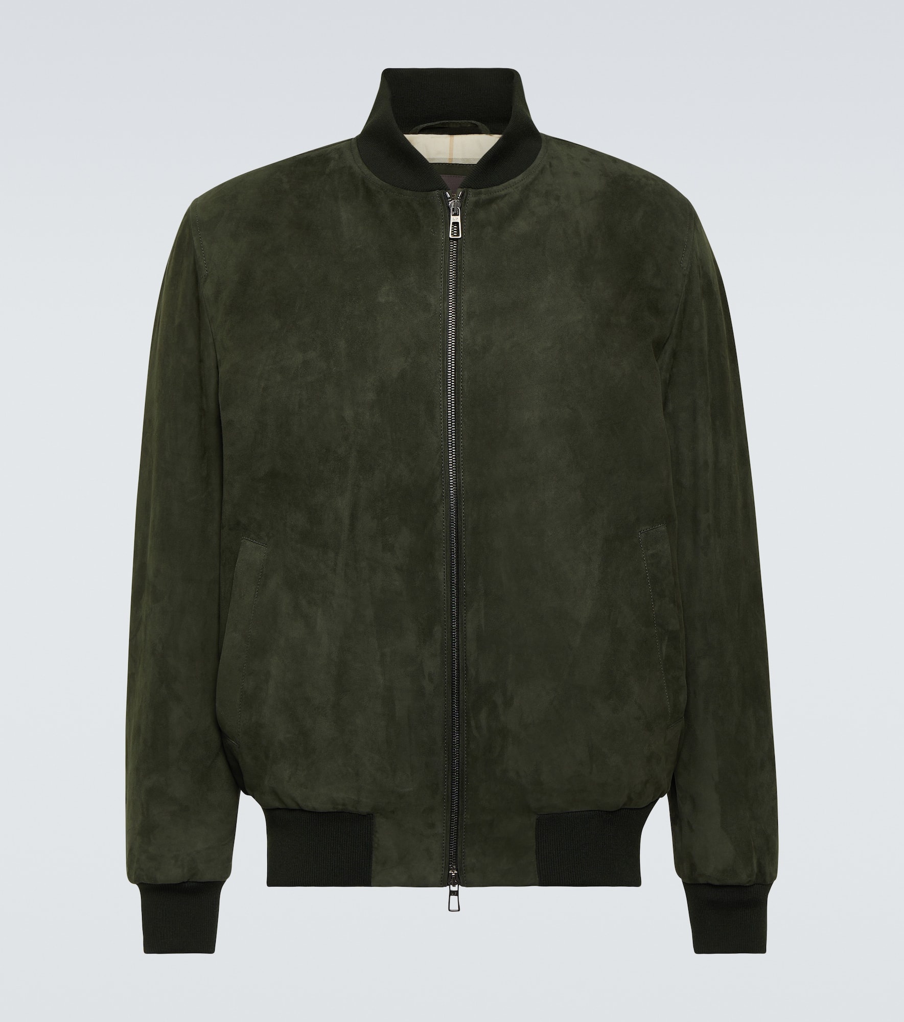 Loro Piana suede bomber jacket - 1