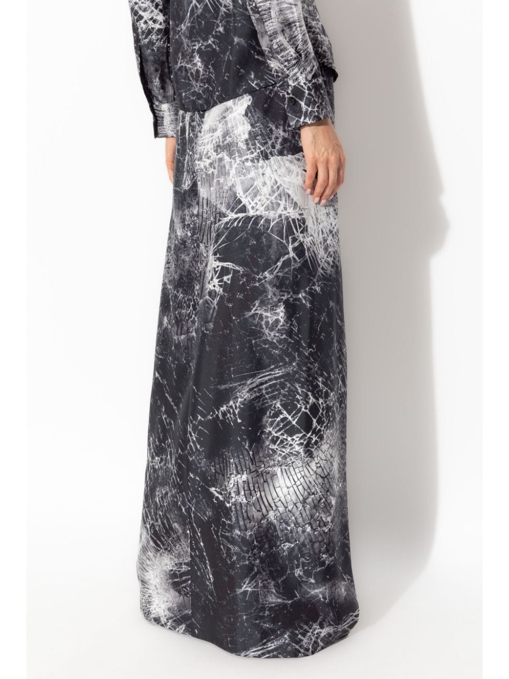 abstract-print skirt - 4