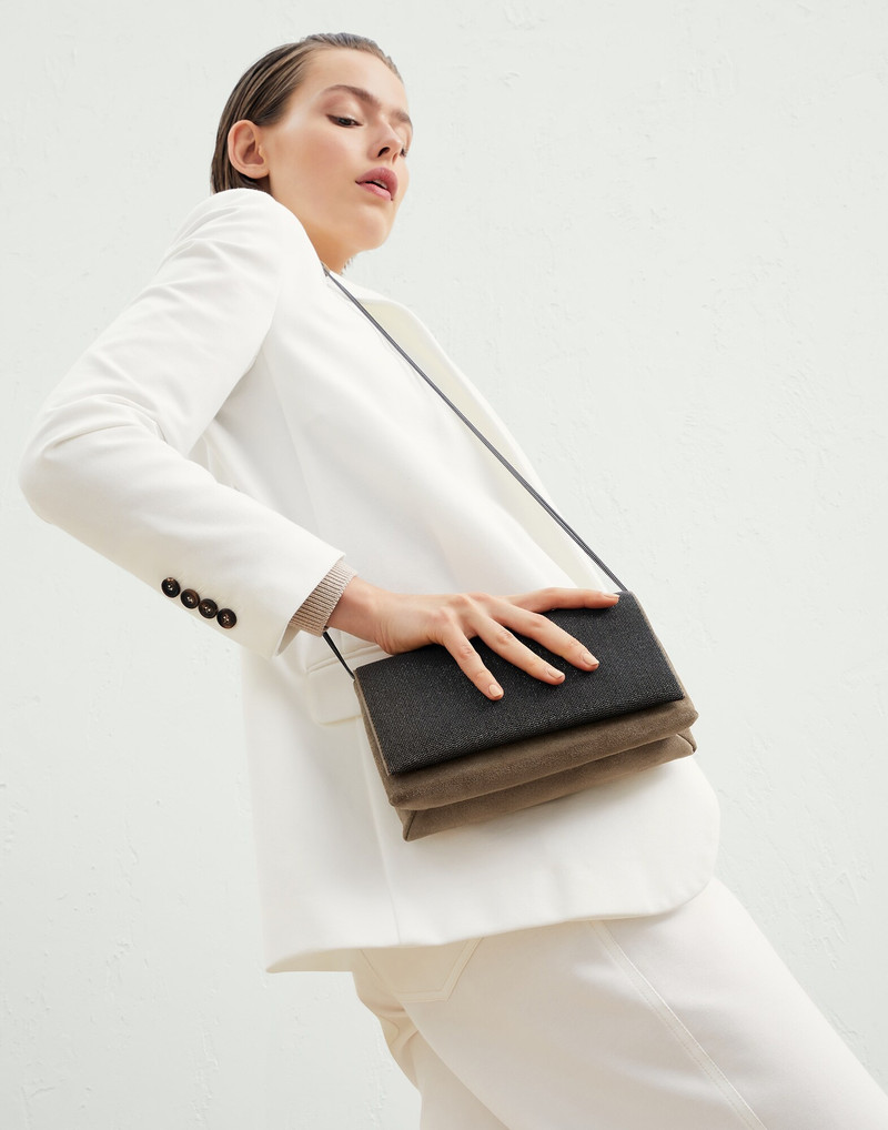 Brunello Cucinelli Precious bag in suede outlook