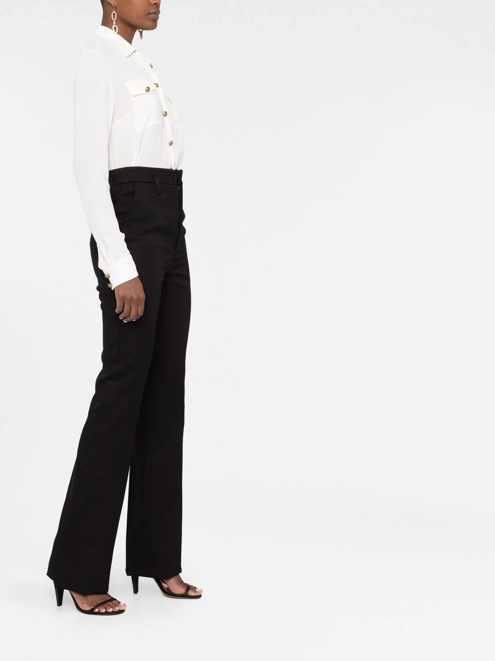 straight-leg cut trousers - 6
