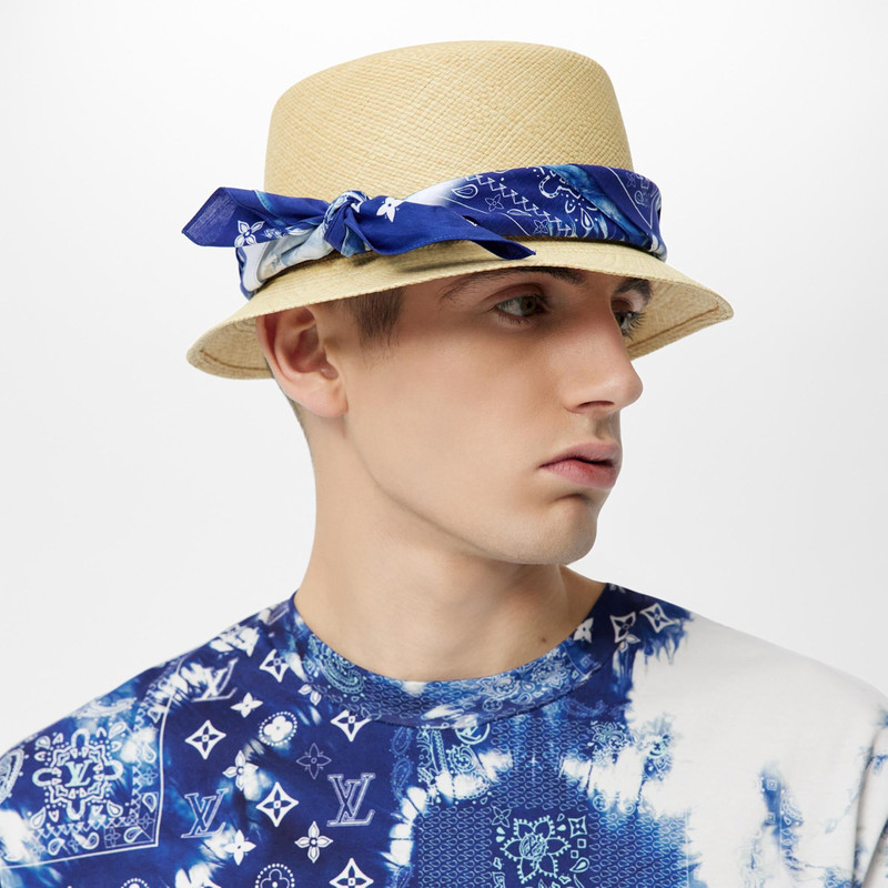 Louis Vuitton Monogram Bandana Crochet Hat outlook