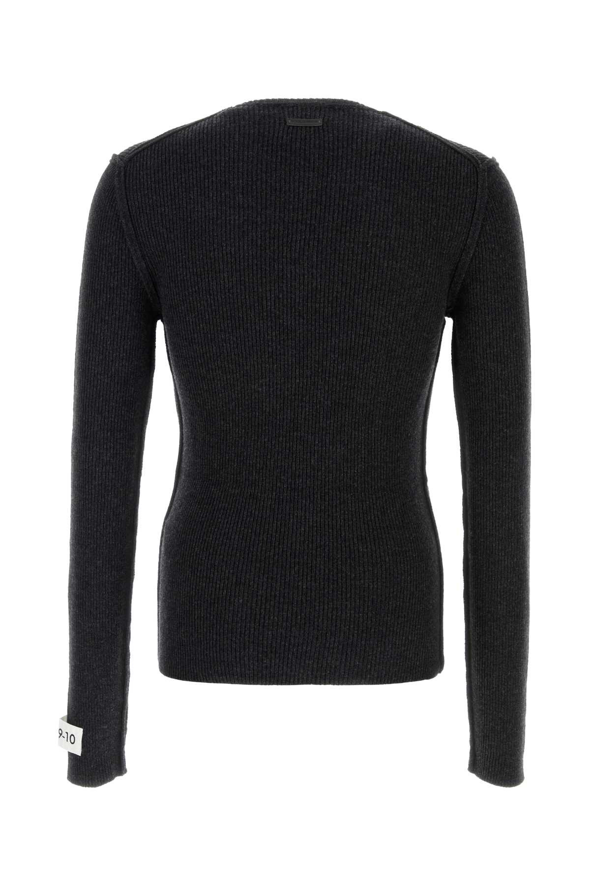 Dolce & Gabbana Men Slate Wool Blend Sweater - 2
