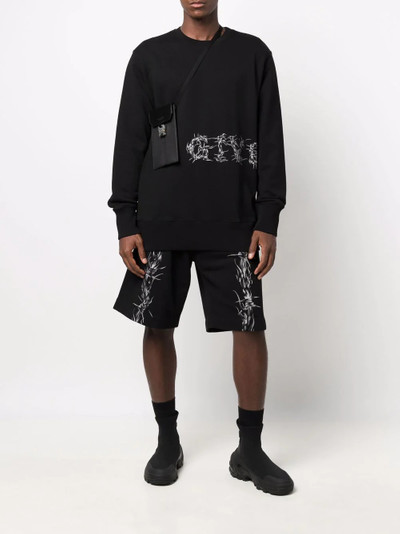 Givenchy barbed wire-print sweatshirt outlook