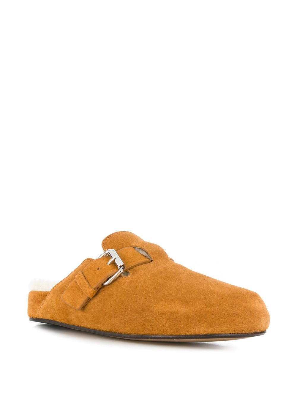 slip-on suede mules - 2