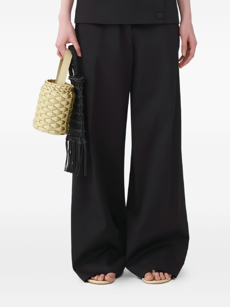 flat-front trousers 1