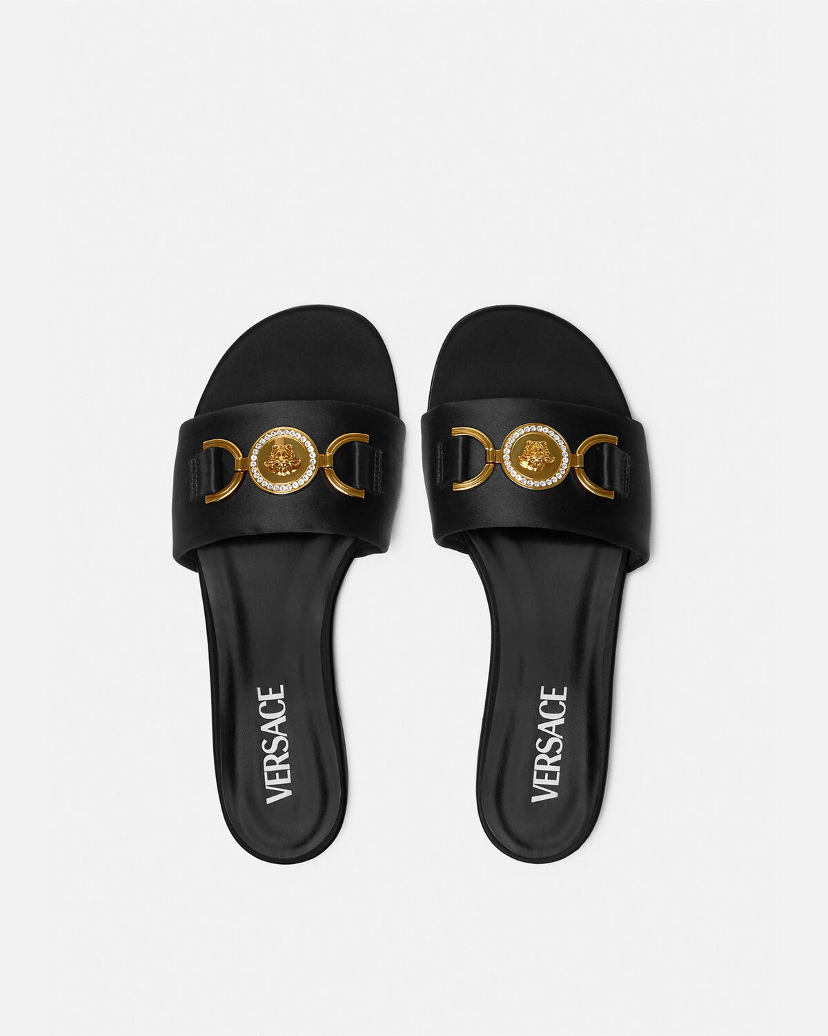 Medusa '95 Satin Flat Sandals - 3