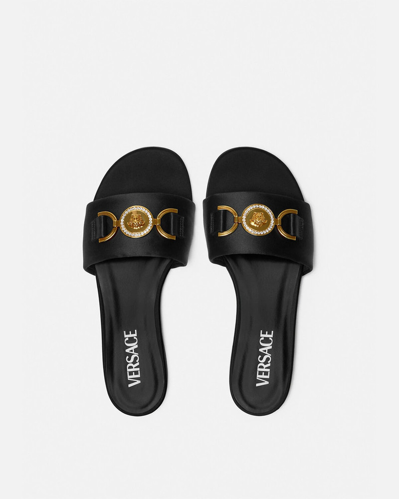 Medusa '95 Satin Flat Sandals 3