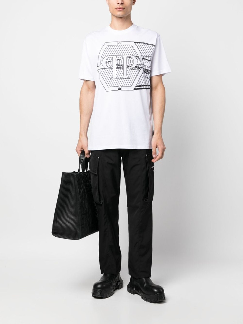 PHILIPP PLEIN Skull&Bones short-sleeved T-shirt outlook