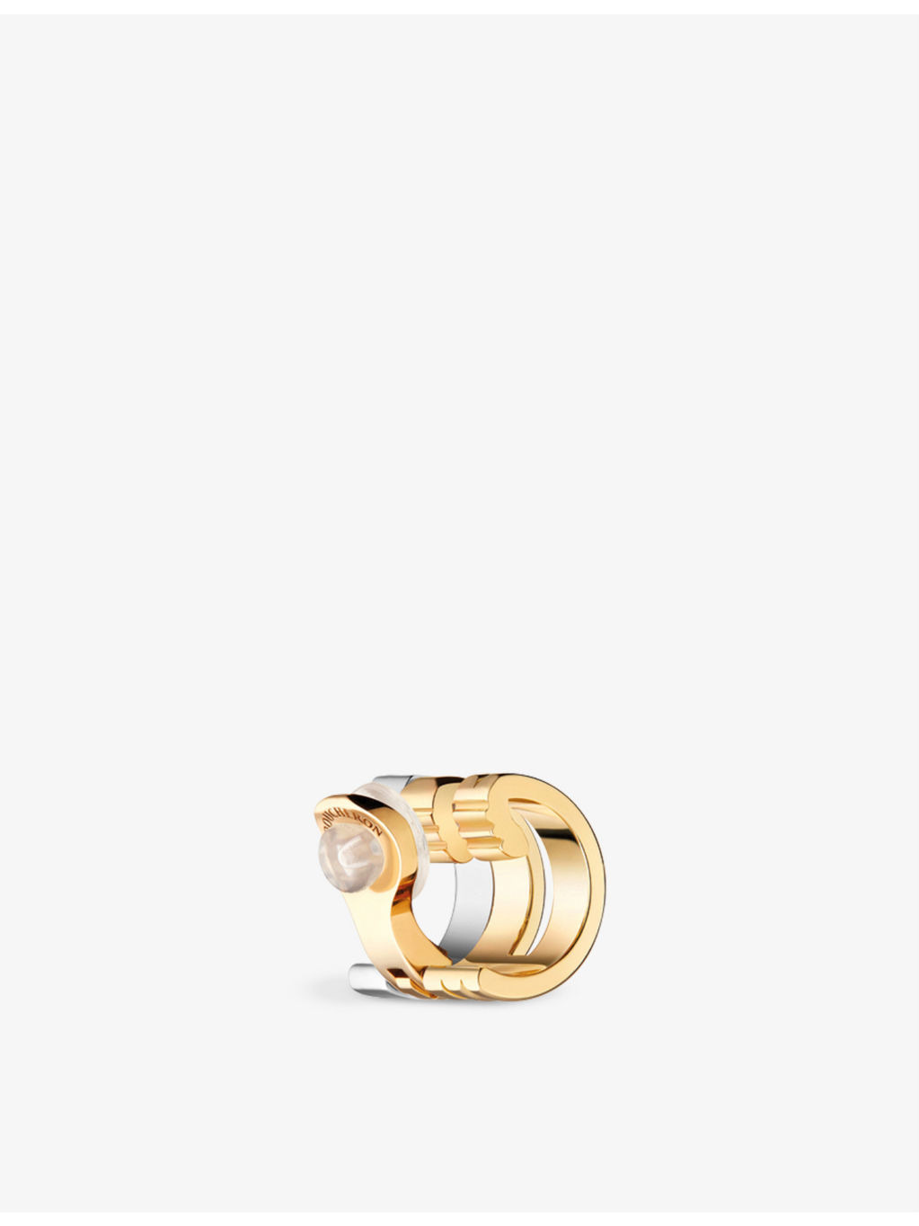 Quatre Radiant Edition 18ct yellow-gold, 18ct white-gold and 0.14ct round diamond clip-on earring - 3