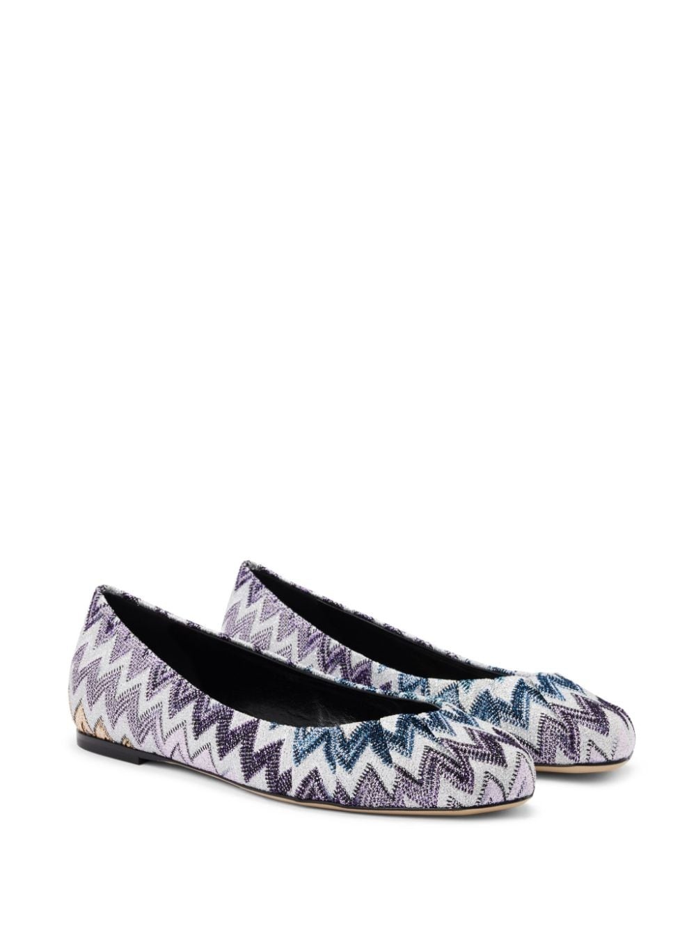 Zigzag-pattern ballerinas - 2