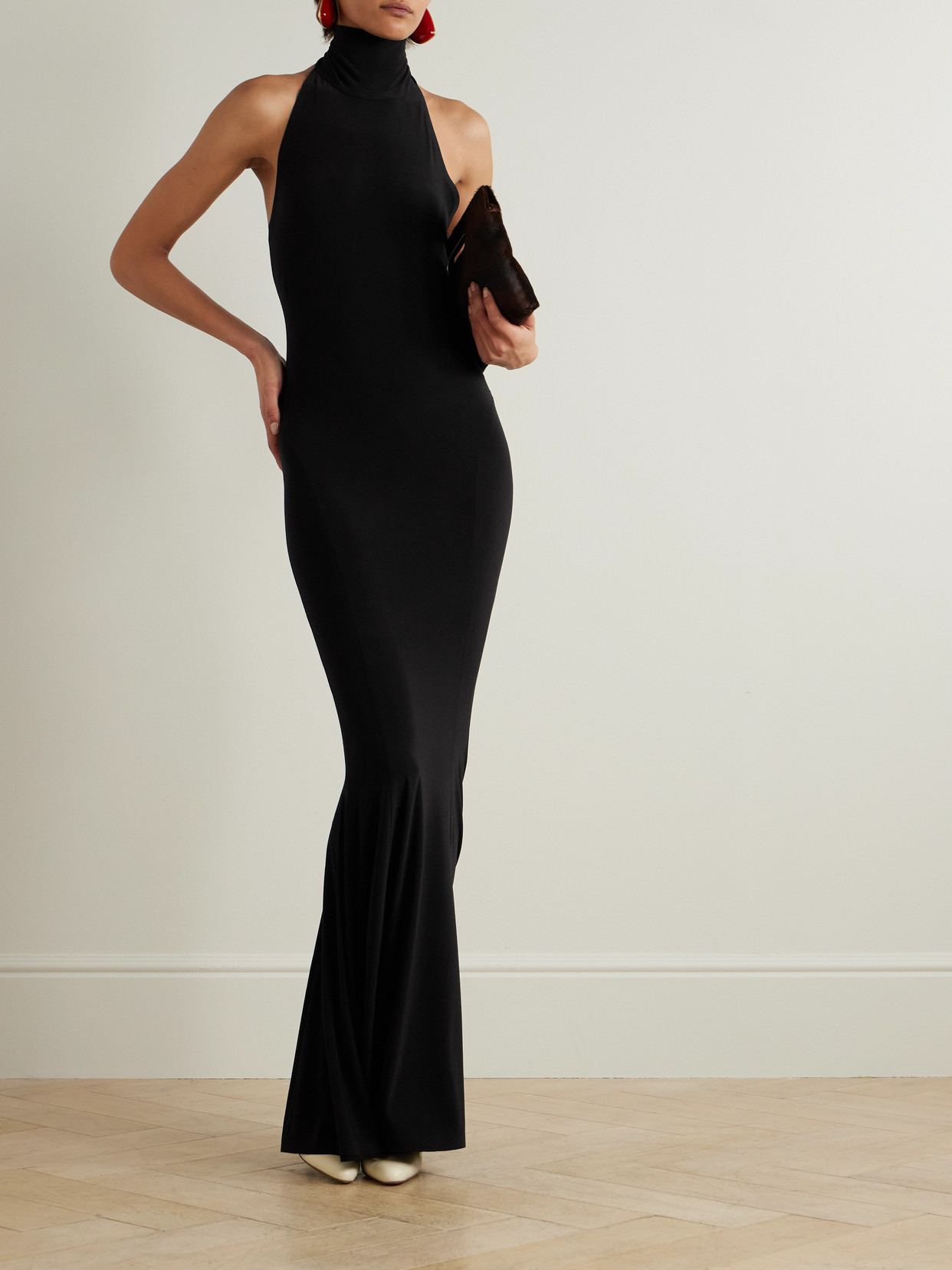 Stretch-jersey Halterneck Gown - 2
