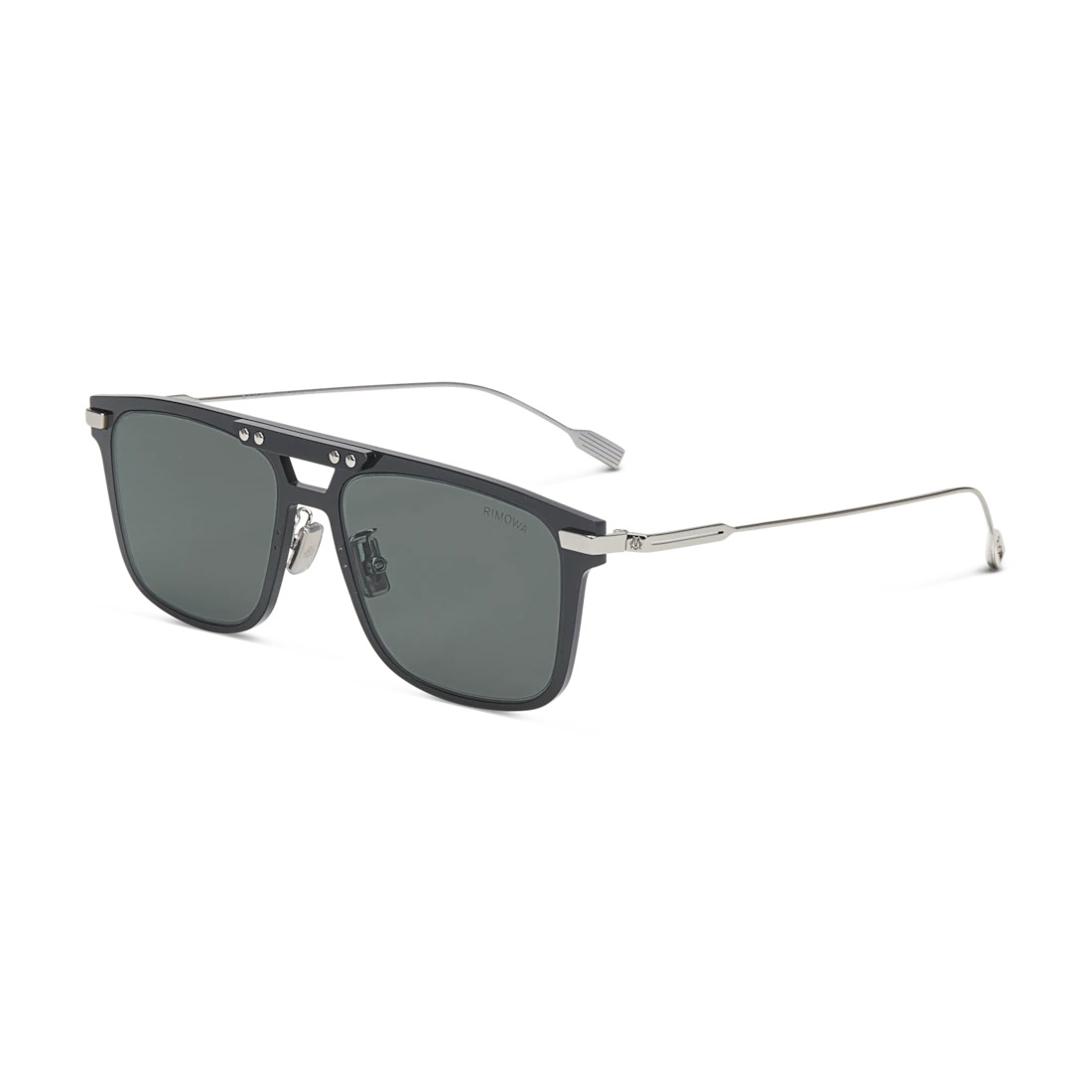 Eyewear Square Black Smoke Polarized Sunglasses - 3