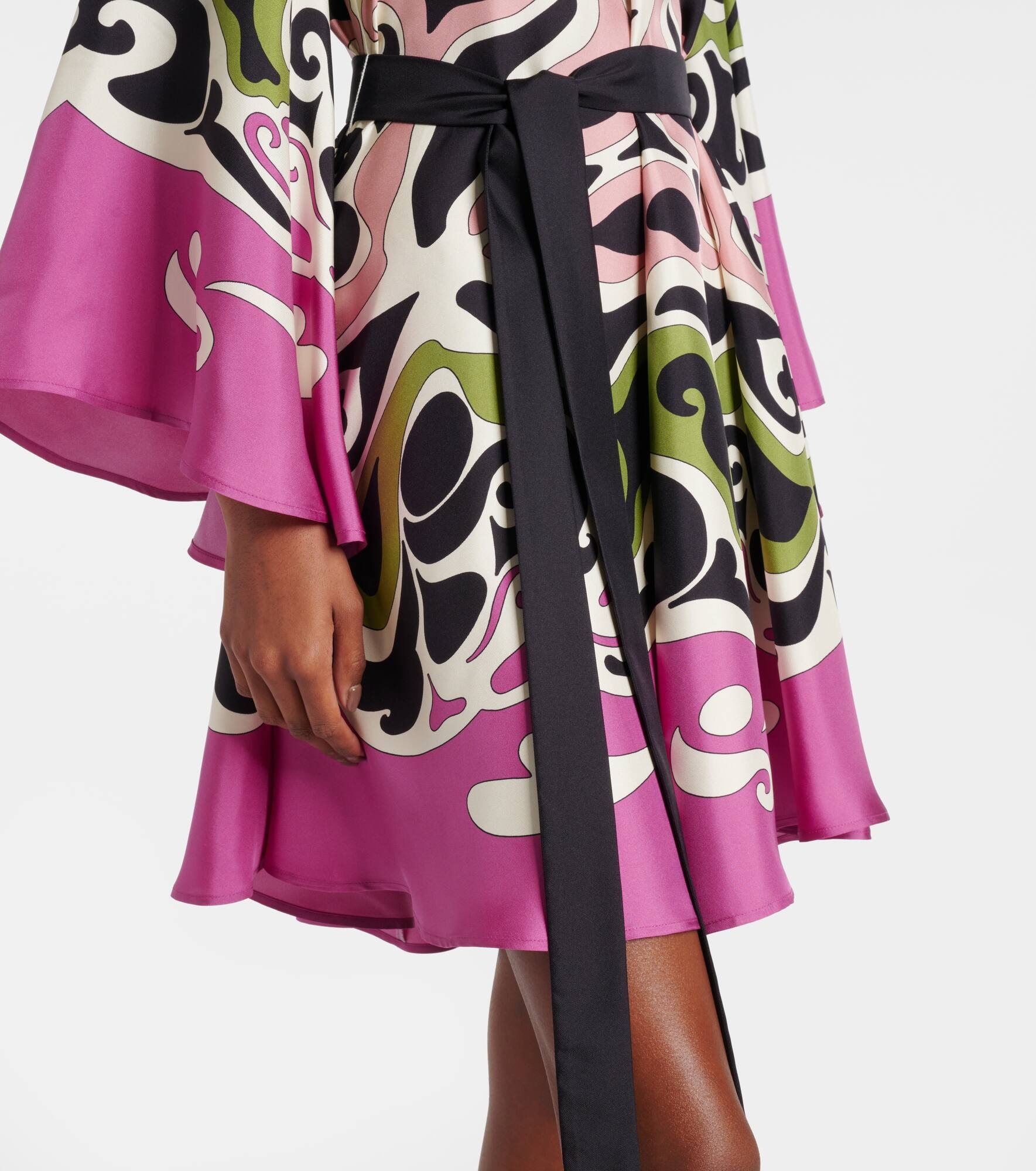 Magnifico printed silk twill minidress - 5