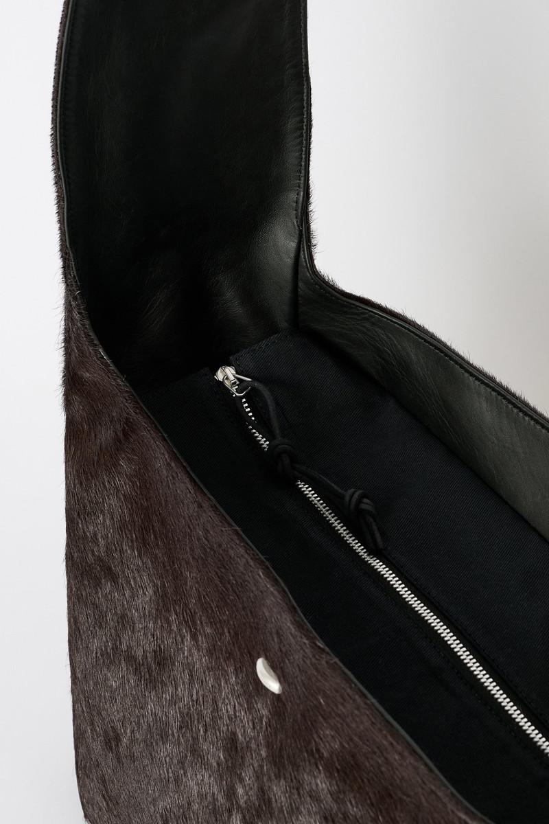 Our Legacy Grande Brick Bag Chocolate Hair On Hide outlook