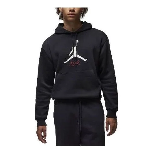Air Jordan Fleece Hoodie 'Black White' FD7545-010 - 1