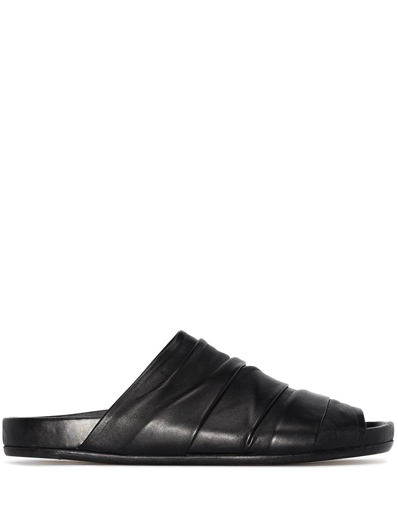 RICK OWENS DRAPED GRANOLA BLK SNDL 1