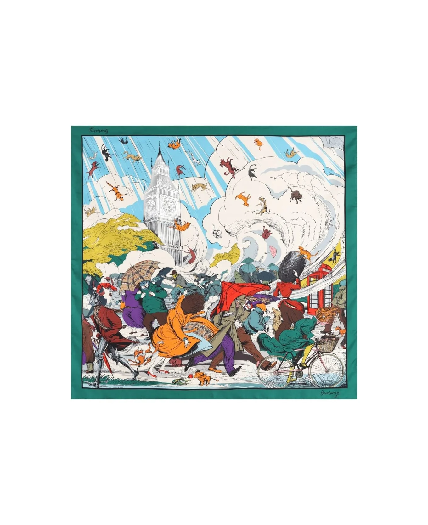 Printed Silk Foulard - 1