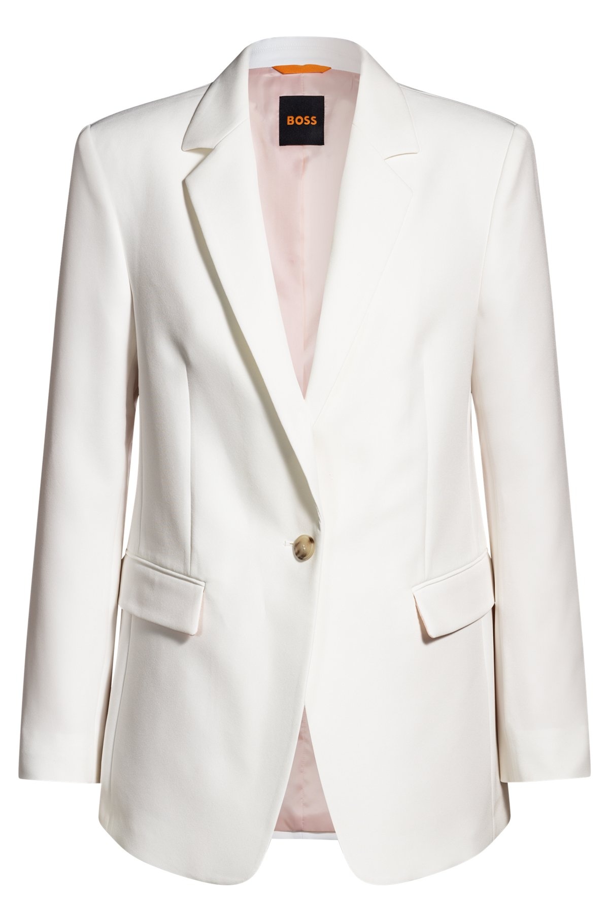 FITTED BLAZER IN STRETCH FABRIC - 1