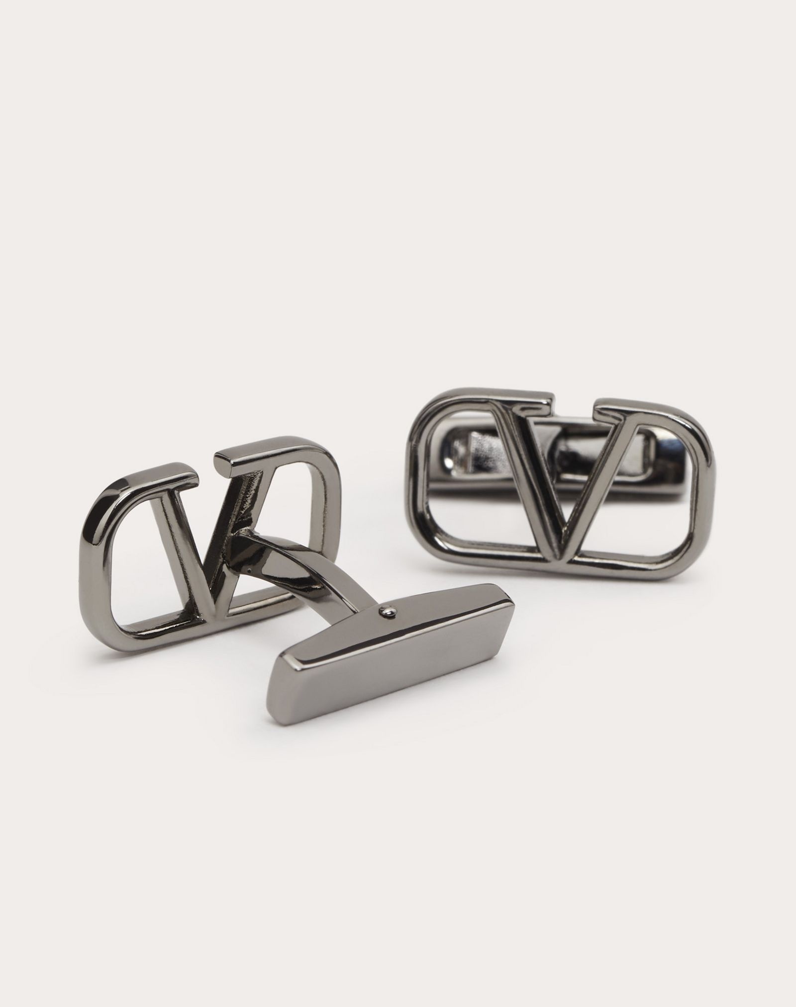 VLogo Signature Metal Cufflinks - 4