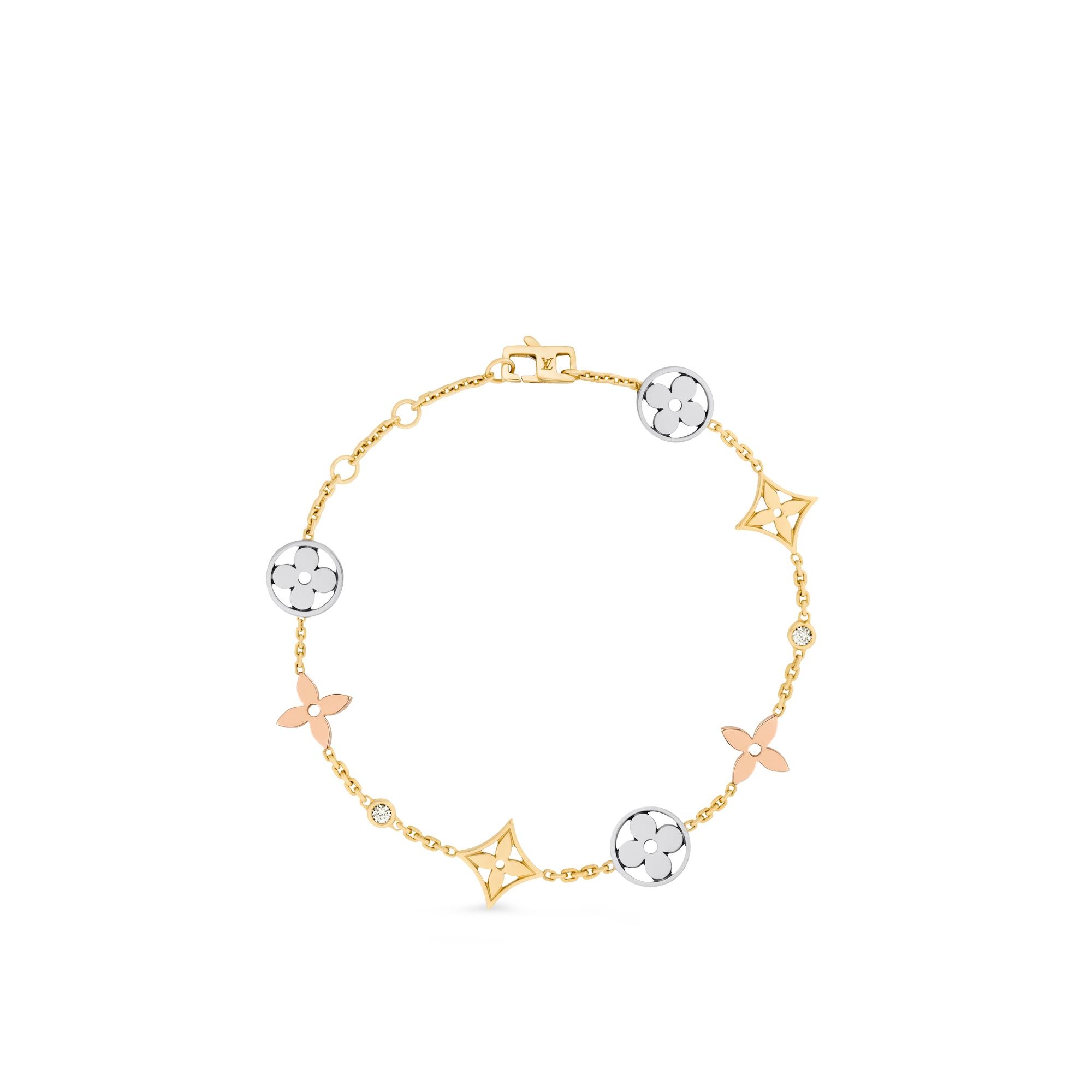 Idylle Blossom bracelet, 3 golds and diamonds - 3