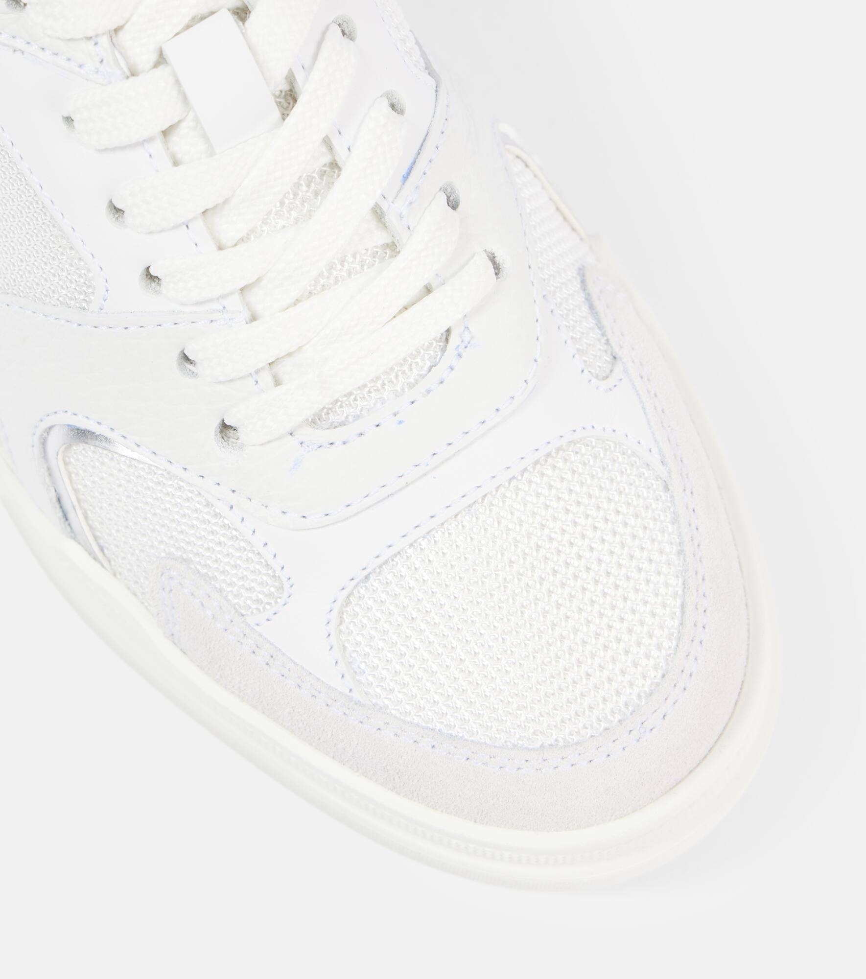Hollywood 29A leather-trimmed mesh sneakers - 5
