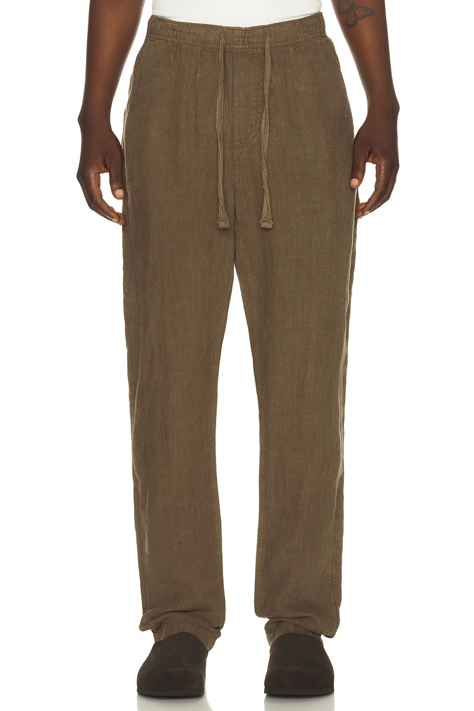 Linen Drawstring Pants - 1