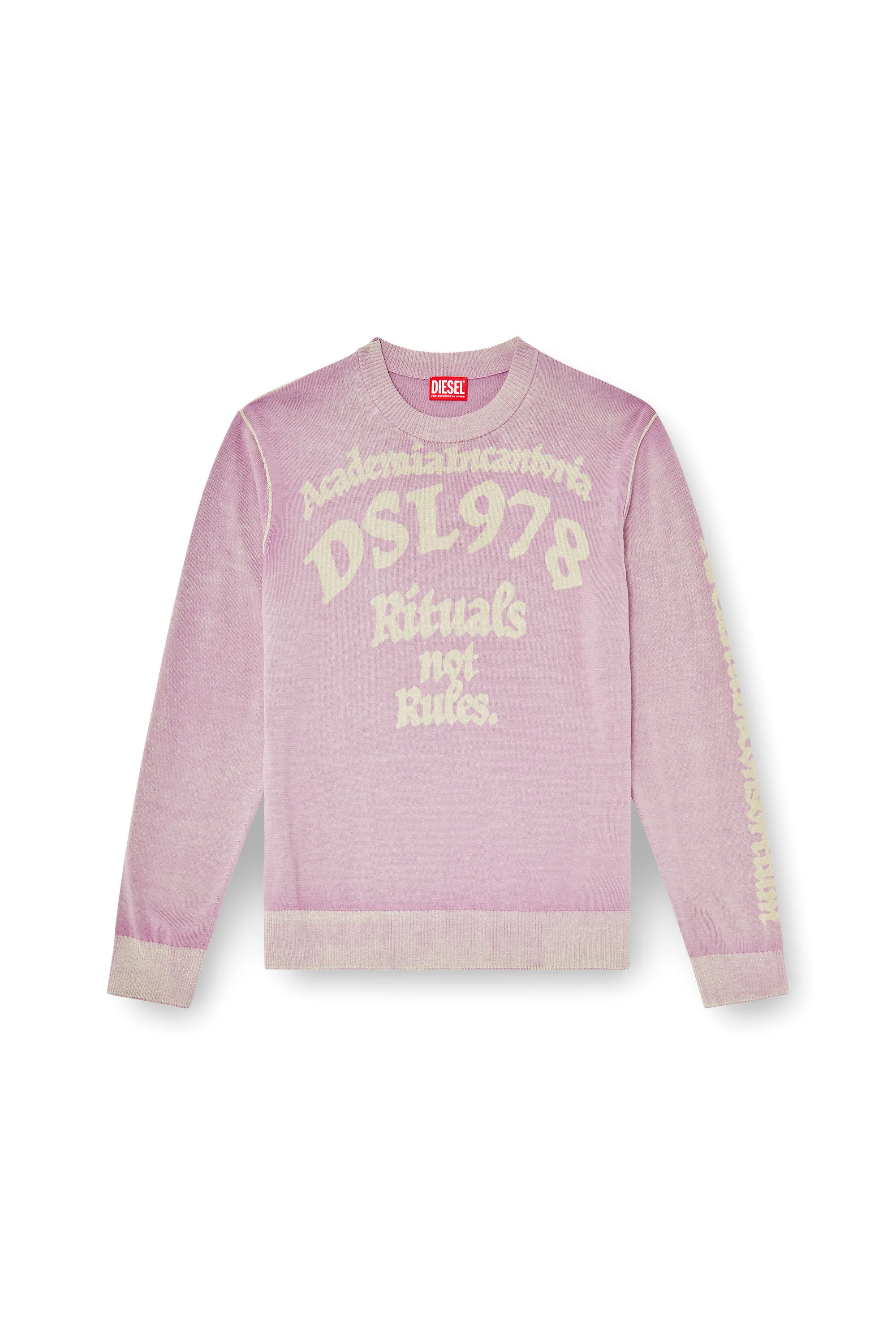 TREATED COTTON JUMPER WITH SLOGAN - 1