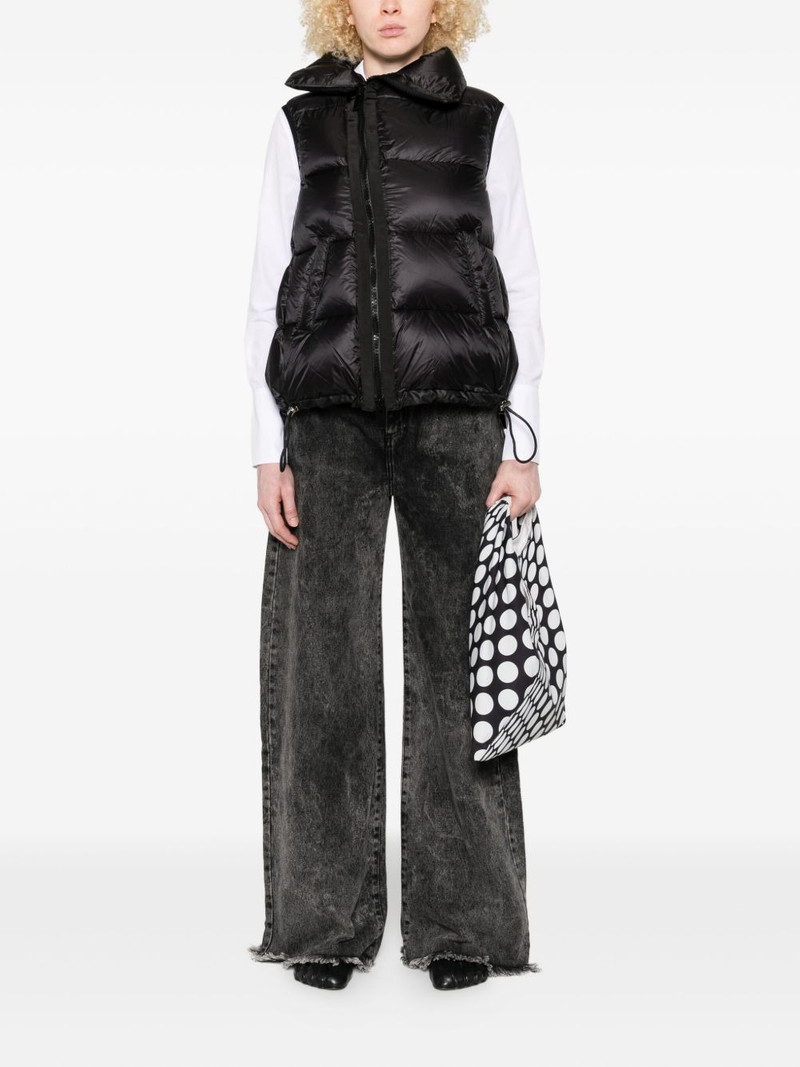 sacai high-neck padded gilet outlook